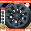 DRJQG1 4PCS For Model3 Highland 2024-2026 19 Inch Turbine Performance Wheel Cap Automobile Full Rim Cover Accessories Design For