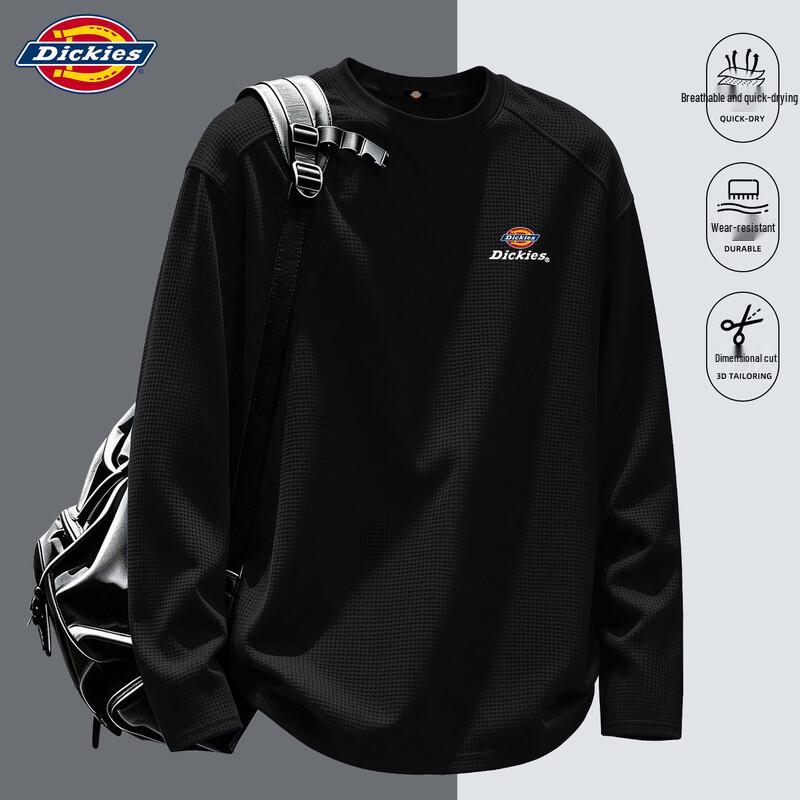 Dickies Men's Waffle Texture Long Sleeve T-Shirt