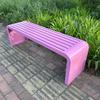 Wrought Iron Outdoor Bench with Backrest