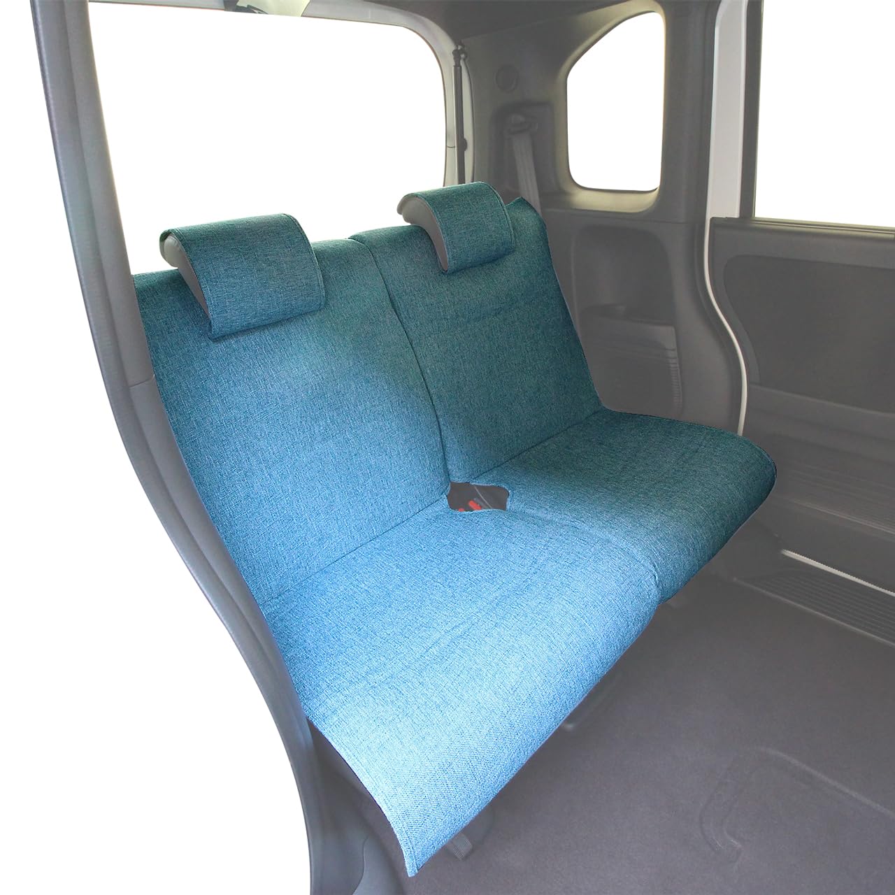 

Nishiki Sangyo Tomboy Calm Seat Covers for Kei Universal Rear Seat Covers Soft Cute Cars, Fit, (Two Covers), Linen-Like Fabric, Blue, AM-7372 синий