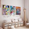 Saint Seiya Classic Anime Painting Calligraphy HD Canvas Poster Living Room Bedroom Bar Aesthetic Decoration