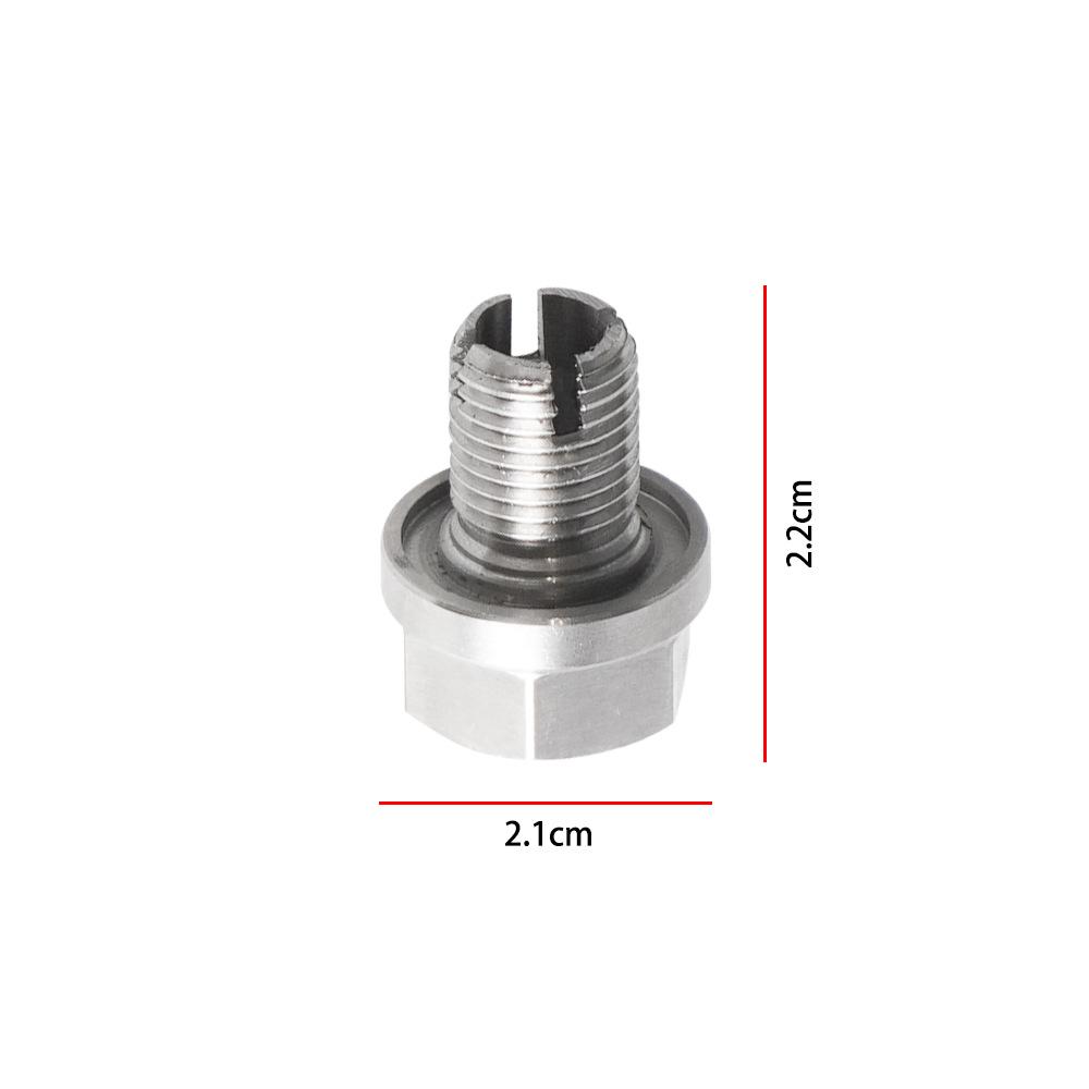 Oil Drain Plug Oversize Piggyback Stainless Steel Self Tapping Oil Pan Thread Repair Kit with O-Ring Oil Drain Plugs 3