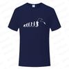 Fashion Fishing ECG T-shirt for Men Funny Design Graphic Y2k Tops Summer Short Sleeve Tees Gift for Fishing Lover Clothing