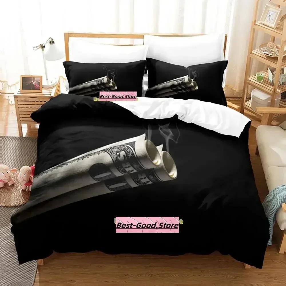 

New Money Beding Set Single Twin Ful Quen King-Sized Dimensionsd Dimensions Bed Linen Set Adult People Kid Bedrom Duvetcover Sets Anime parure de lit 100*200cm Single