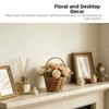 with Handle Imitation Rattan Handhold  Home Decoration /Restaurant Serving Tabletop Display