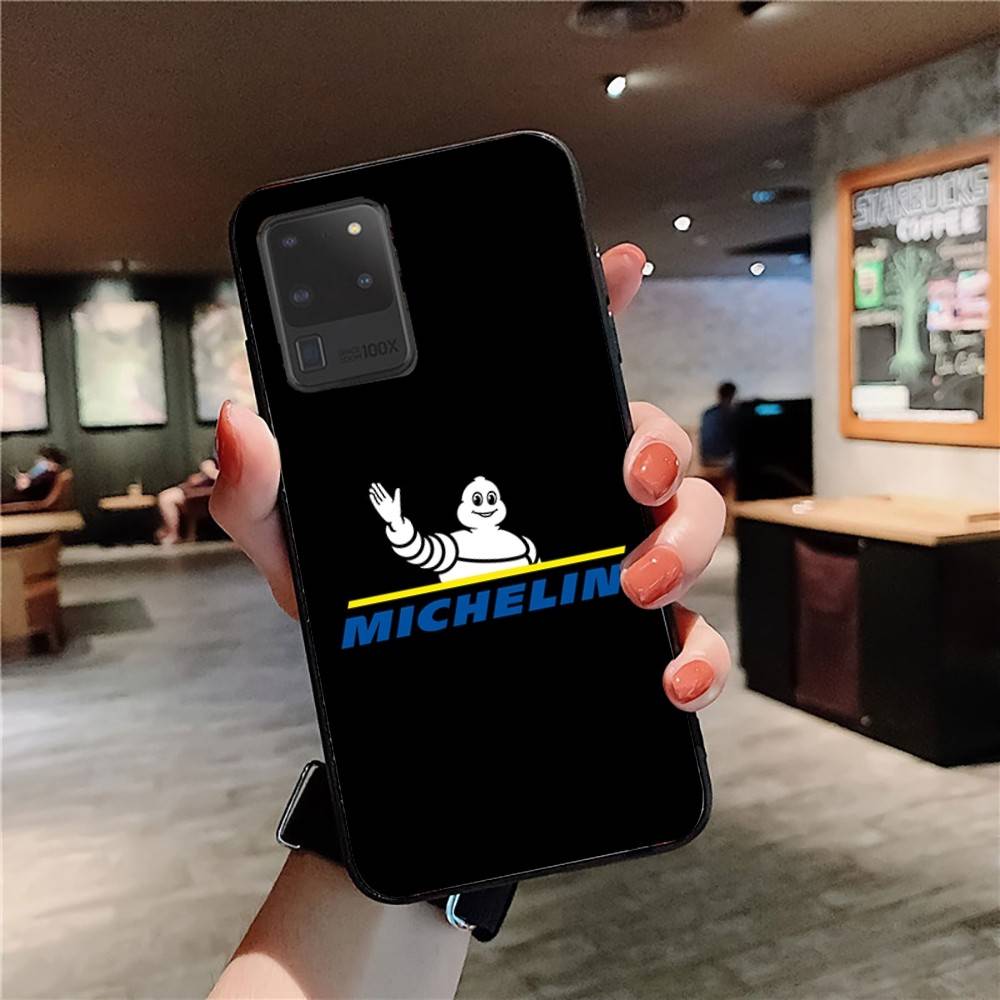 M-Michelins Logo Phone Case For Samsung S 24 Fe 25 Ultra Plus 20 Lite 21 30 22 23 24 22 Ultra 5G Fundas
