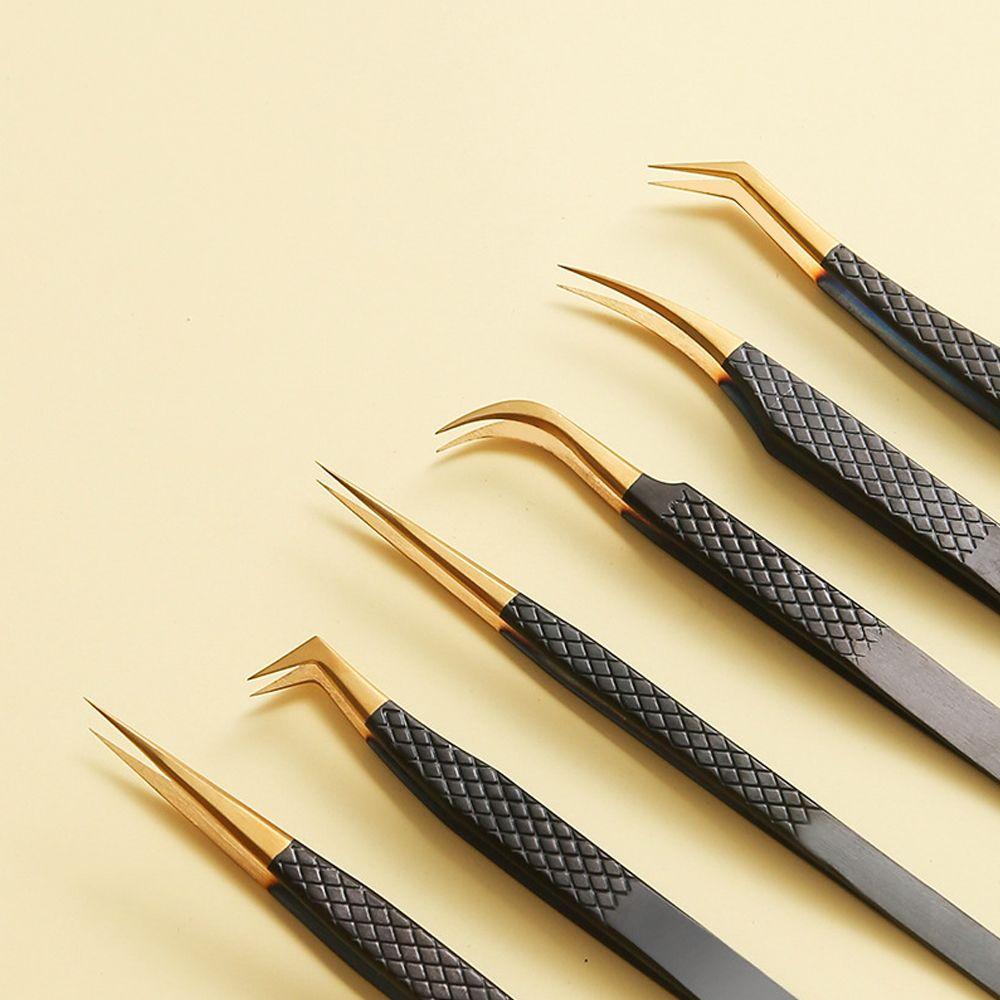 

New Professional Individual Curved Strip Tweezers Lash Extension Eyebrow Clip