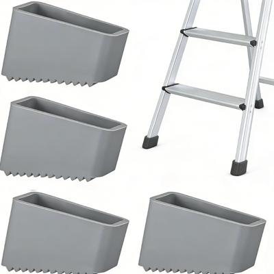 2/4pcs Step Ladder Feet Covers Versatile Ladder Leg Covers Non-Skid Ladder Pads Rubber Foot Pad Insulating Foot Sleeve