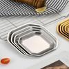 ZISIZ Korean Style 304 Stainless Steel Octagonal Snack Plate