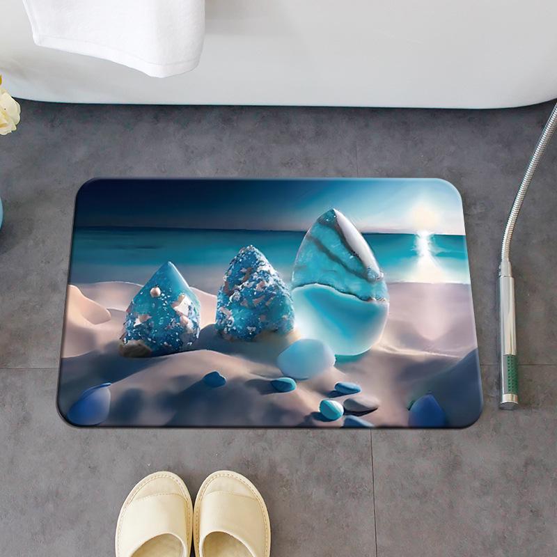 Diatom Mud Quick-Dry Anti-Slip Bathroom Floor Mat
