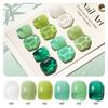 LIMEGIRL 6 Colors Gel Polish Set Shimmer Purple Mint Nude Nail Art Kit Low Odor Quick Dry Long Lasting