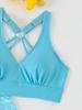 2026 Stylish Women's Swimwear Lace Mesh Tankini Bikini Set (3-Piece)