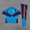 Adult National Team Soccer Training Jerseys Long Sleeve Half Zip Cotton Blend Sports Wear