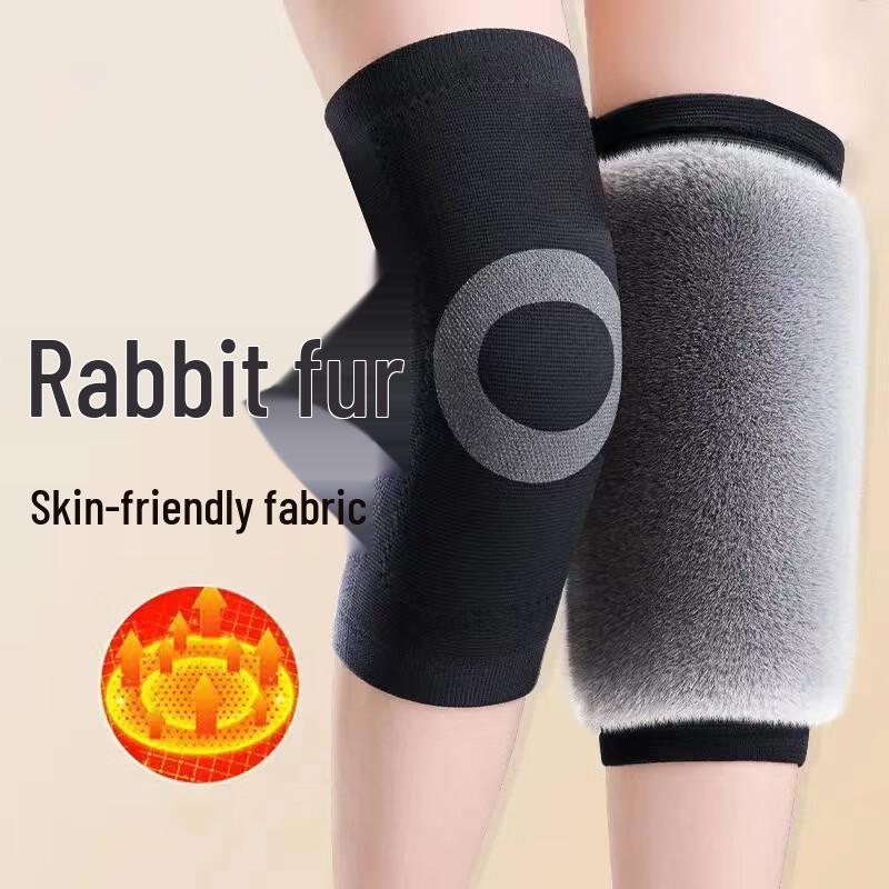 TULX Thermal Plush Knitted Knee Support (Pair)