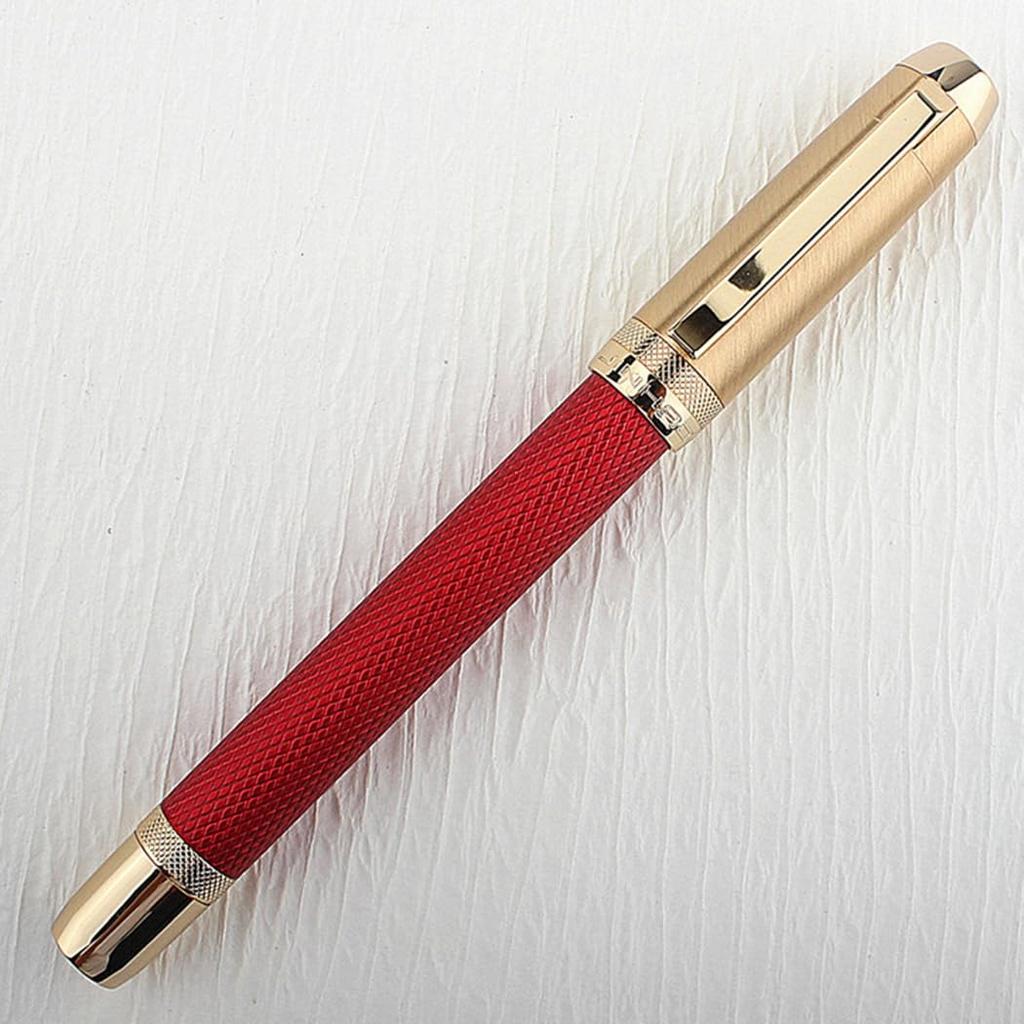 Ranvi Jinhao 92 Fountain Fine with Ink Converter Pen, Nib, (Red)