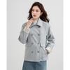 TERRE BLEUE Women's Short Trench Coat