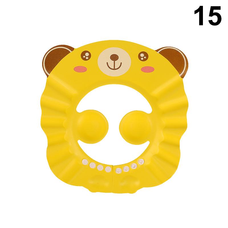 Verstellbare Cartoon Baby Shampoo Kappe Wasserdichter Spritzschutz Badevisier Hut Langlebiger Säuglings Haarschutz Für Dusche