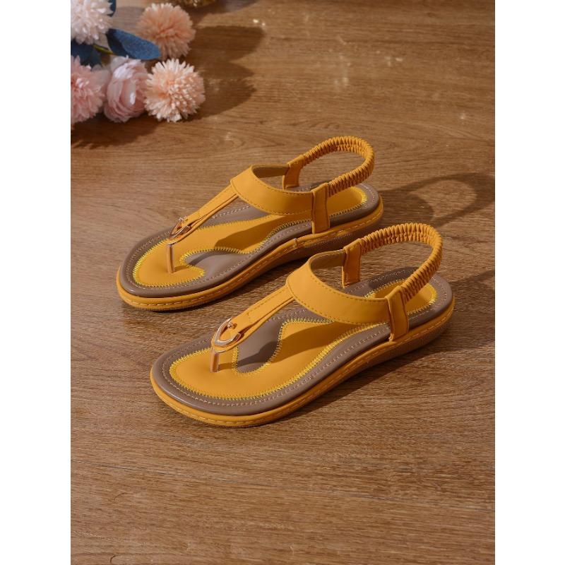 Sandalias de verano a la moda para mujer, zapatos planos informales individuales, zapatillas suaves, sandalias