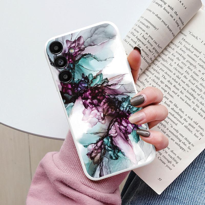Case For Samsung A54 5G Back Cover Protective Silicone Funda Fashion Marble Stone Texture Coque For Galaxy A56 A16 A26 A36 A17