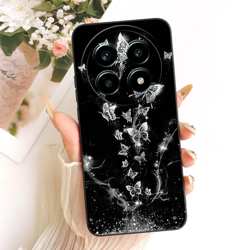 Daisy Bow Pattern Butterfly Flower Cherry Back Cover For Realme 13 Pro Pro+ Phone Case Soft Silicone Casing On Realme P1 Speed