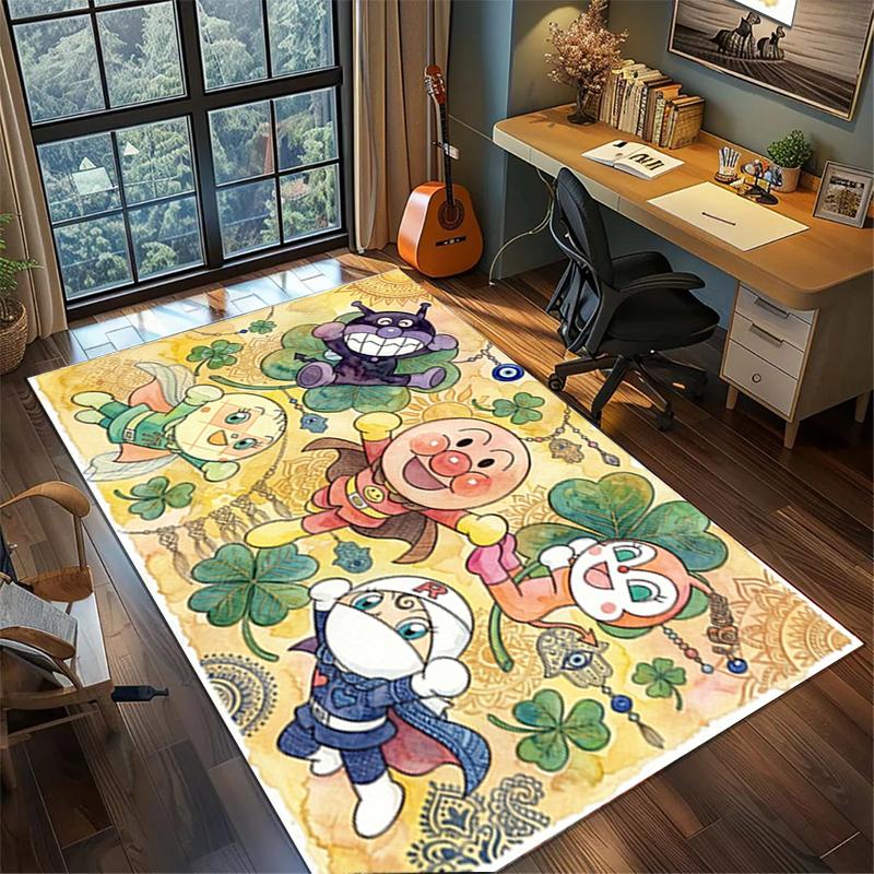 Bread Superman Gamer Room Rug Large Area Non Slip Washable Floor Mat Bedroom Home Decor