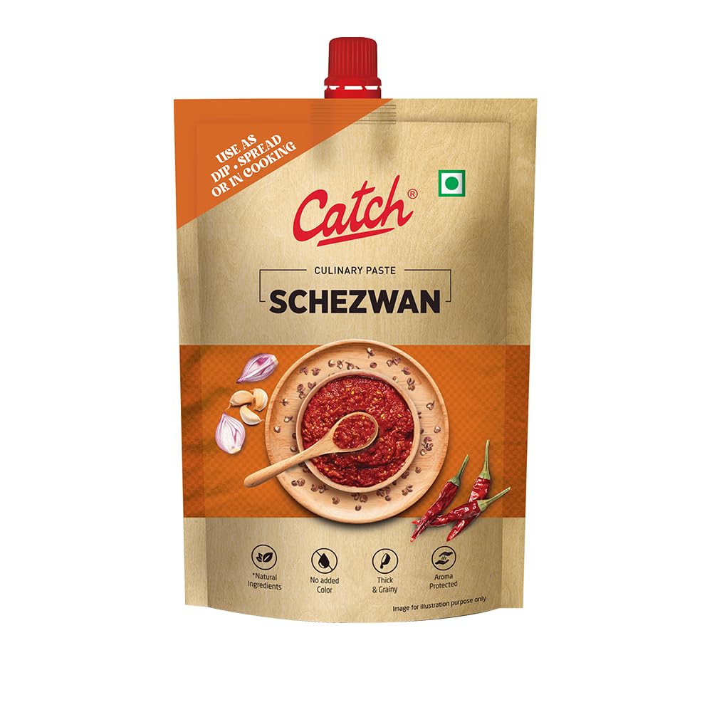 

Catch Schezwan Paste 100 g Pack Of 1 Thick Grainy Dip Spread For Indo-Chinese Cooking