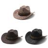 Vintage Western Cowboy Hat With Large Brim Sunshade For Men And Women