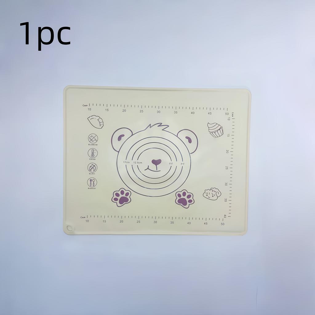 Thickened silicone baking mat with scale design, non-stick and anti-slip. Easy to clean, ideal for dough kneading and counter protection.