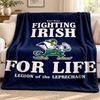 Fighting Irish blanket Flannel Blanket Soft Cozy Plush Throw for Sofa Bed Lightweight Home Decoration Outdoor camping