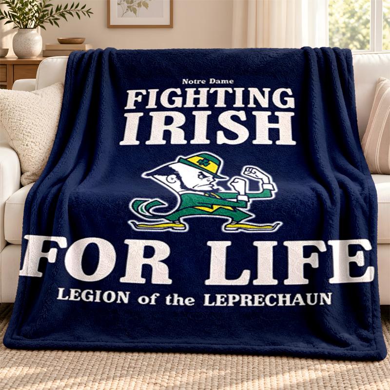 Fighting Irish blanket Flannel Blanket Soft Cozy Plush Throw for Sofa Bed Lightweight Home Decoration Outdoor camping