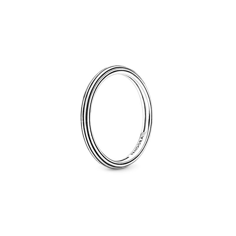 Pandora ME letter engraving 925 silver ring women s silver 199591C00