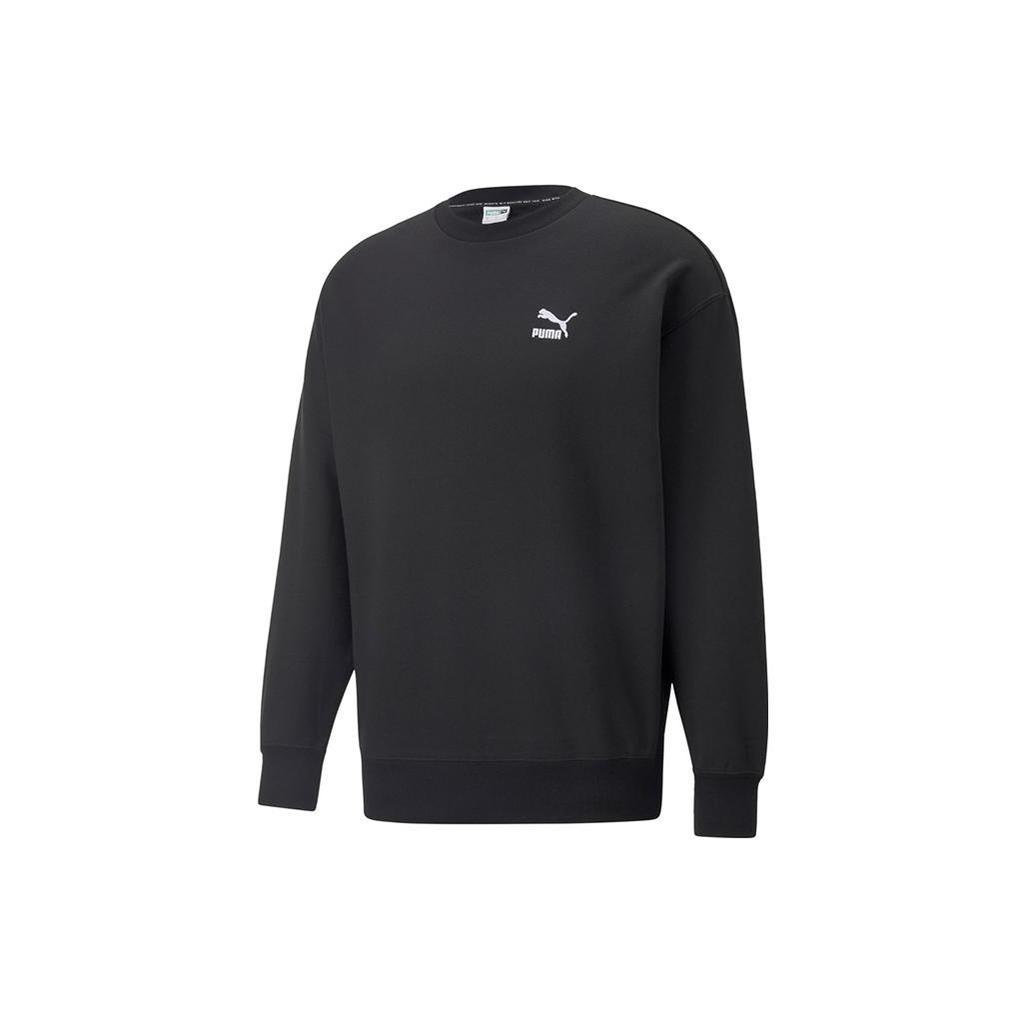 PUMA CLASSICS Sweatshirts Women's Black Crew Neck Moderate Regular 539955-01