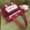Schoolbag for Children Elementary School Students Burgundy Middle School Students Junior High School Girls Backpack