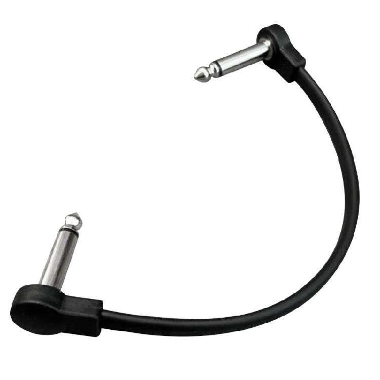 Низкий уровень шума Качественные гитарные патч-кабели Штекер Правый угол Гитарные патч-кабели 15cm Black