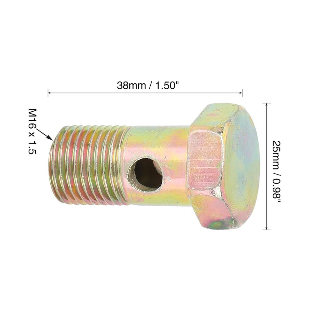 Edinstry Banjo Hose Tool M16x1.5mm Metric Thread Banjo Bolt Brake Kit Adapter 2pcs M16 Washers