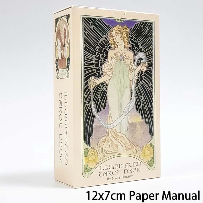 

12X7 см ручные карточные игры из бумаги Таро с подсветкой