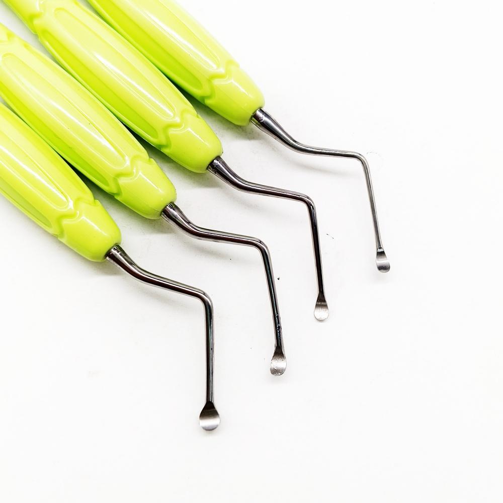 High Quality Handle Dental Scaler Spoon Tooth Cleaning Excavator Restorative Instruments Spoon Tool High Quality Long Tip
