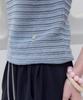 Toabe Linen Ripple Sleeveless Knit (Sky Blue)