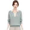 Winter Lapel Knit Sweater - 2024 Fashion for Middle-Aged & Elderly, Fleece-Lined for Autumn/Winter