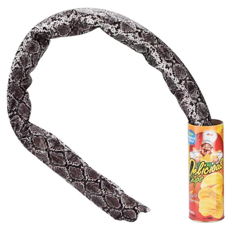 April Fool's Day gift parody simulation potato chips bouncing snake startled prank potato chips Halloween party decoration