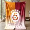 Custom Text Flannel Throw Blanket, Lightweight Cozy Bed Sofa BlanketGalatasaray FC