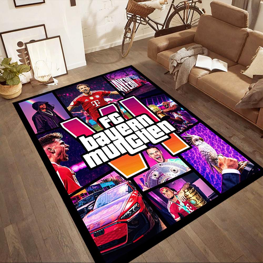 Bayern Munich Carpet Suitable for Foyer Living Rooms Playrooms Dormitory Antislip Carpet Decorate Offices Perfect Birthday/Christmas Gift Idea