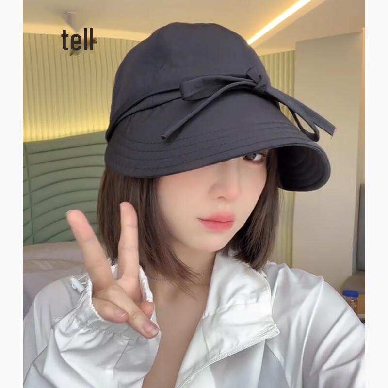 Women s Adjustable Bowknot Sun Protection Bucket Hat
