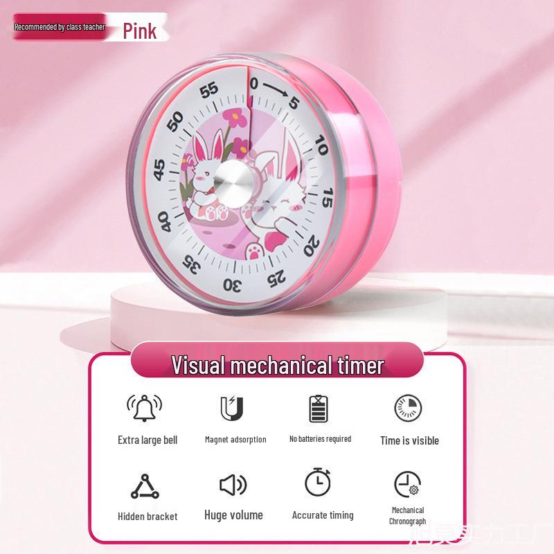 Dual-use Timer: Learning, Time Management & Kitchen Alarm Clock for Students & Children