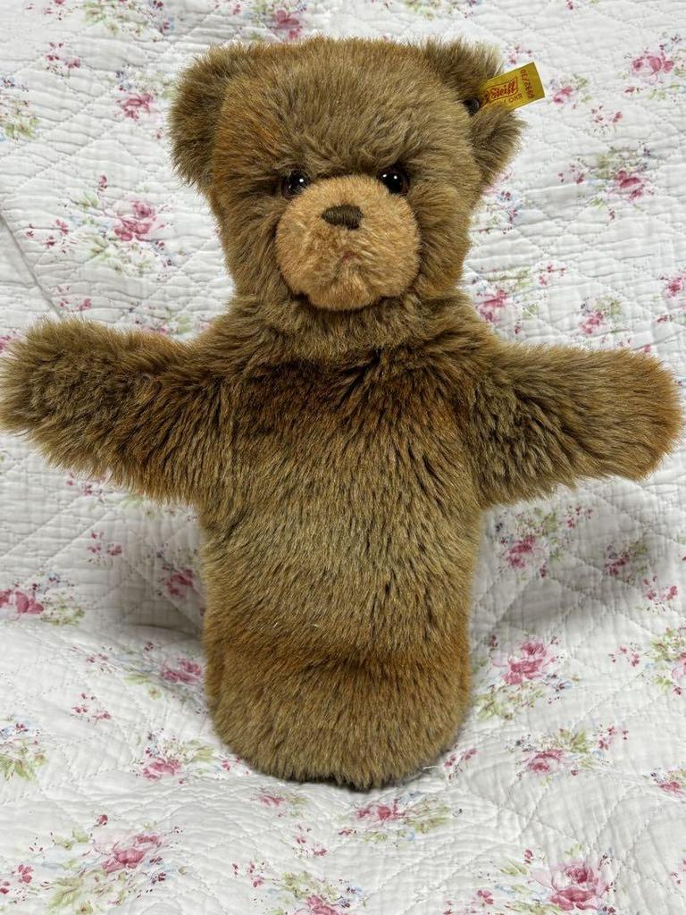 [USED] Steiff Teddy Bear Puppet, Made In West Germany