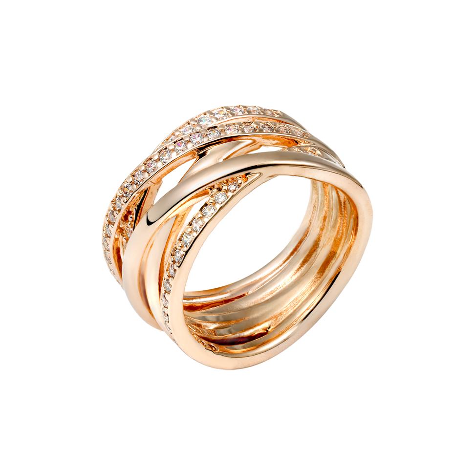 Pandora Entwined Möbius Ring Rose Gold Women ring 180919CZ Shopping Bag,48