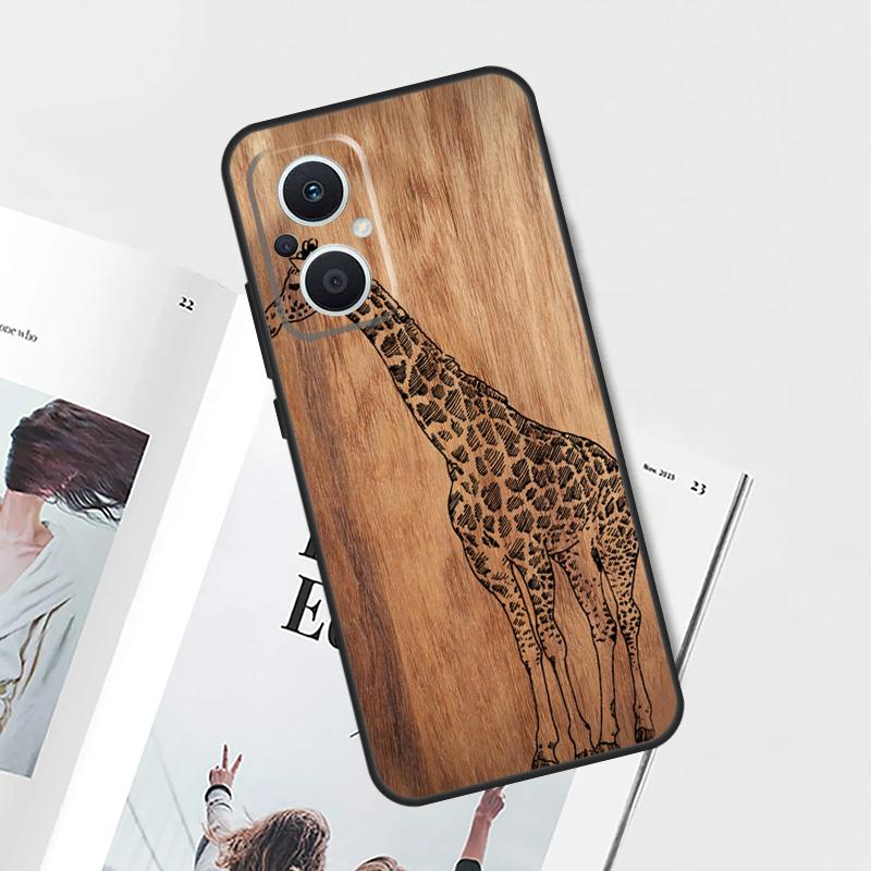 Bamboo Wood Pattern Skull Print Case For OPPO Reno 8T 4Z 5Z 4 5 6 7 8 Lite 10 Pro OPPO Find X6 Pro X2 X5 Lite X3 Neo Cover