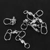 10Pcs Fast Speed Bearing Fishing Swivels Snap Connectors Stainless Steel Link Rings For Lure Tackle And Baiting