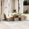 VidaXL Garden Lounge Set with Cushions 8 Pcs, Patio Sofas, Patio Furniture Set, Outdoor Furniture, Beige 3275494