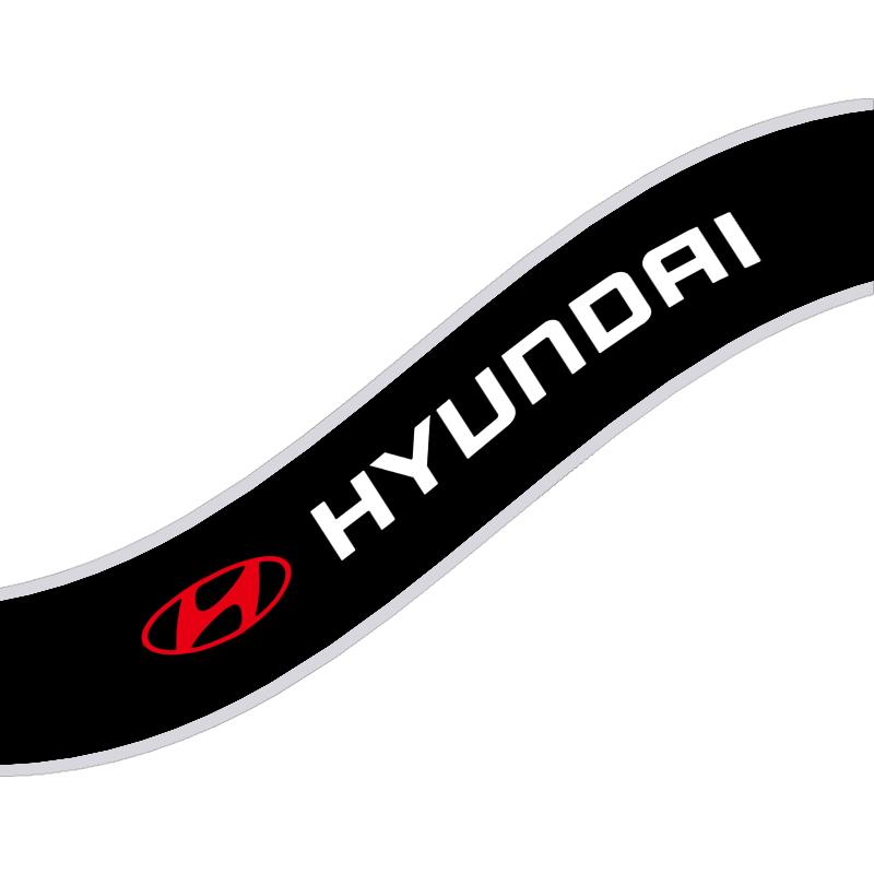 1Pcs Car Front Windshield Stickers Front and Rear Decorative Emblem For Hyundai I30 Tucson Veloster Kona I10 I35 Elantra Santa Fe Decor
